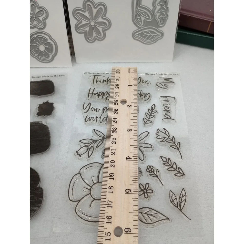 The Stamps of Life Craft Stamping & Die Cutting Bundle flowers2layer
